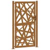 vidaXL Port&atilde;o de jardim 100x175 cm em a&ccedil;o resistente &agrave;s intemp&eacute;ries com design leve