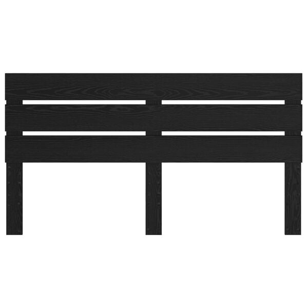 vidaXL Cabeceira Carvalho Preto 200 cm Madeira processada