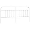 vidaXL Cabeceira de cama 200 cm metal branco