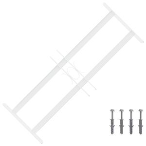 vidaXL Grade de Seguran&ccedil;a para Janelas com 2 Barras Cruzadas 43-74 cm