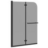 vidaXL Enclosure de Chuveiro Preto 120 x 140 cm Vidro ESG e Alum&iacute;nio
