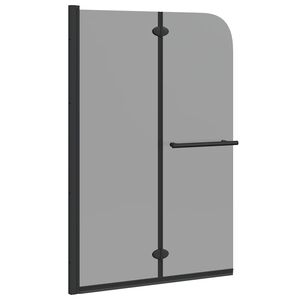 vidaXL Enclosure de Chuveiro Preto 95 x 140 cm Vidro ESG e Alum&iacute;nio