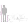 vidaXL Sof&aacute;-cama tecido cinzento-claro