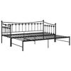 vidaXL Estrutura sof&aacute;-cama de puxar 90x200 cm metal preto