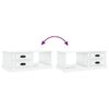 vidaXL Mesa de centro 90x50x35 cm derivados madeira branco brilhante