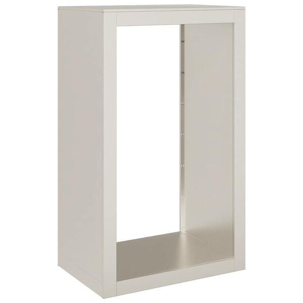 vidaXL Rack de lenha 60x40x100 cm a&ccedil;o resistente &agrave;s intemp&eacute;ries