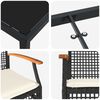 vidaXL Conjunto de Jantar para Jardim 5 pcs Preto vime PE