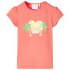 vidaXL T-shirt infantil coral 92