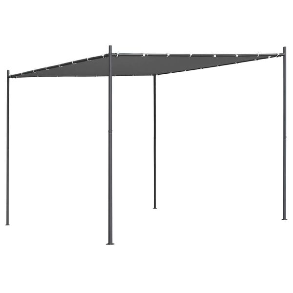 vidaXL Gazebo com telhado inclinado 300x300x257 cm 180 g/m&sup2; antracite