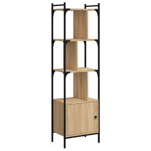 vidaXL Estante c/ porta 44,5x30x154,5cm deriv. madeira carvalho sonoma