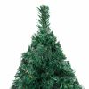vidaXL &Aacute;rvore Natal artificial pr&eacute;-iluminada c/ bolas 120 cm PVC verde