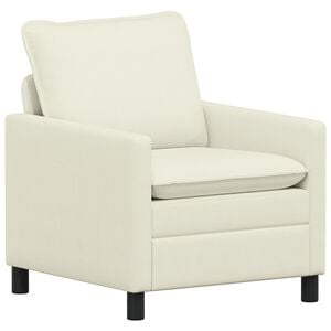 vidaXL Sof&aacute; Creme 76 x 81 x 87,5 cm Tecido