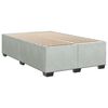 vidaXL Cama boxspring c/ colch&atilde;o 120x200 cm veludo cinzento-claro