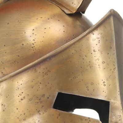 vidaXL Capacete de soldado grego réplica LARP aço bronze