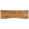 vidaXL Tampo de mesa com curva 160x50x2,5 cm mangueira &aacute;spera maci&ccedil;a