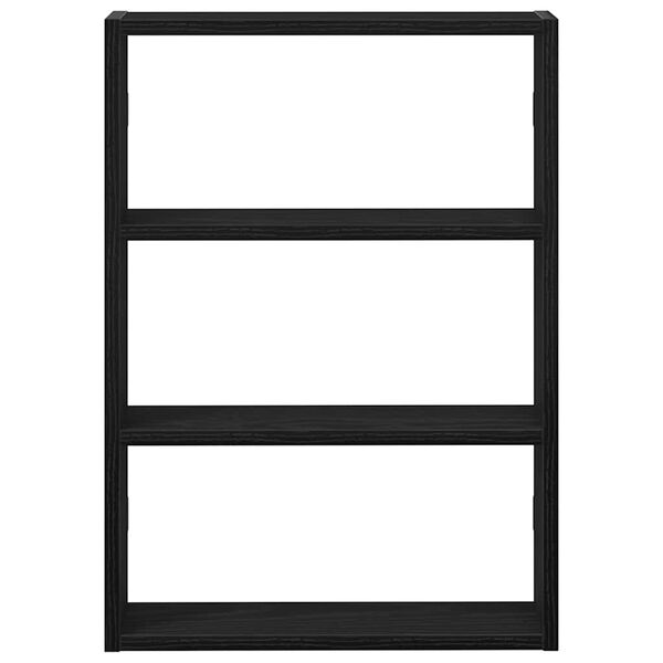 vidaXL Prateleira de parede 43x9x60 cm derivados de madeira preto