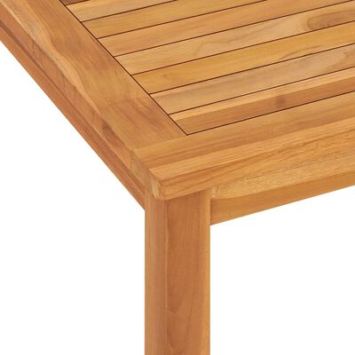 vidaXL Mesa de jantar para jardim 120x70x77 cm madeira de teca maciça