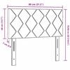 vidaXL Cabeceira Castanho 80 cm tecido