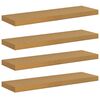 vidaXL Prateleira de Parede 4 pcs Bege 90 x 23,5 x 4 cm