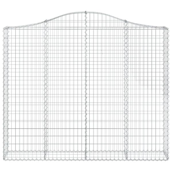 vidaXL Cestos gabi&atilde;o arqueados 13pcs 200x30x160/180 ferro galvanizado