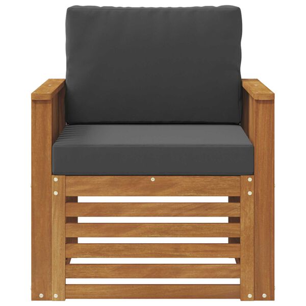 vidaXL Conjunto de Sof&aacute;s para Exterior Natural 71 x 63 x 73 cm