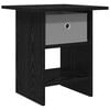 vidaXL Mesa-de-cabeceira Carvalho Preto 41 x 40 x 45 cm