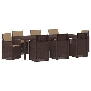 vidaXL Conjunto de Jantar para Jardim 9 unid. PP