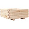 vidaXL Vaso/floreira de jardim 60x60x26,5 cm madeira de pinho maci&ccedil;a