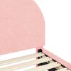vidaXL Estrutura de Cama Infantil com Cabeceira Rosa 80 x 200 cm