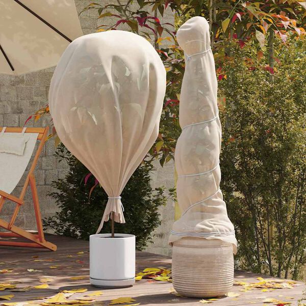 vidaXL Fleece de Prote&ccedil;&atilde;o Contra Geada para Plantas Bege 20 x 3,2 m