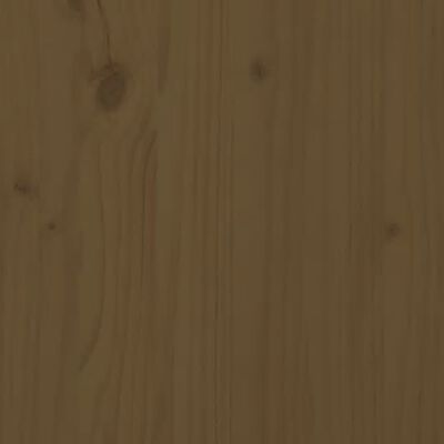 vidaXL Caixa p/ roupa 44x44x66 cm madeira de pinho maciça castanho-mel