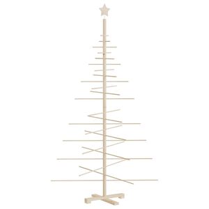vidaXL &Aacute;rvore de Natal decorativa 180 cm madeira de pinho maci&ccedil;a
