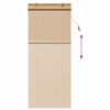 vidaXL Estores de rolo com cortinas Manual Castanho 80 x 220 cm Bambu