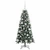 vidaXL Árvore de Natal Artificial com 150 LEDs Verde 55 x 55 x 120 cm