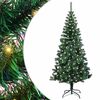 vidaXL &Aacute;rvore de Natal Artificial Pr&eacute;-iluminada Verde 120 cm