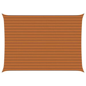 vidaXL Vela de sombra solar Laranja e Marrom 7 x 5 m