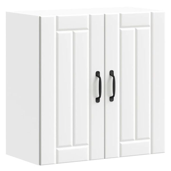 vidaXL Armário de parede da cozinha Lucca derivados de madeira branco