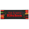 vidaXL Tapete de cozinha lavável com design Hot&Spicy 45x150 cm