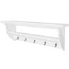 vidaXL Suporte p/ casacos bengaleiro, estilo barroco MDF branco