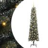 vidaXL &Aacute;rvore de Natal Artificial Verde 180 cm PVC, Pl&aacute;stico e A&ccedil;o