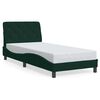 vidaXL Estrutura de cama sem colch&atilde;o 80x200 cm veludo verde-escuro