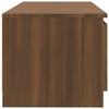 vidaXL M&oacute;vel de TV com luzes LED 140x40x35,5 cm carvalho castanho