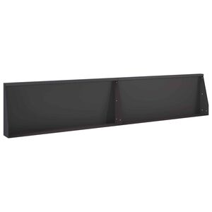 vidaXL Muro de Conten&ccedil;&atilde;o 2 unid. 100 x 12 x 30 cm A&ccedil;o Preto