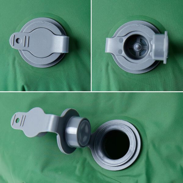 vidaXL Colchão de campismo insuflável c/ almofada 1 pessoa verde