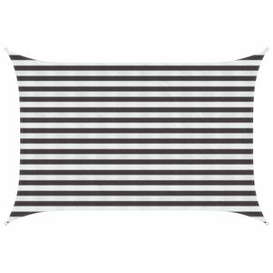 vidaXL Vela de Sombra 2 x 2,5 m HDPE Retangular Antracite e Branco