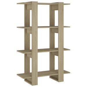 vidaXL Estante/divis&oacute;ria 80x30x123,5 cm cor carvalho sonoma