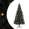 vidaXL &Aacute;rvore de Natal Preto 210 cm PVC