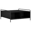 vidaXL Mesa de centro Carvalho Preto 90 x 90 x 41 cm