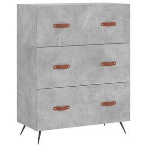 vidaXL C&oacute;moda 69,5x34x90 cm derivados de madeira cinzento cimento