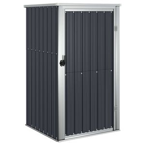 vidaXL Abrigo ferramentas jardim 88x89x161cm a&ccedil;o galvanizado antracite